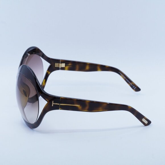 Tom Ford Carine-02 FT0902 52F Sunglasses Havana Butterfly Frame, Brown Lenses - Picture 6 of 12